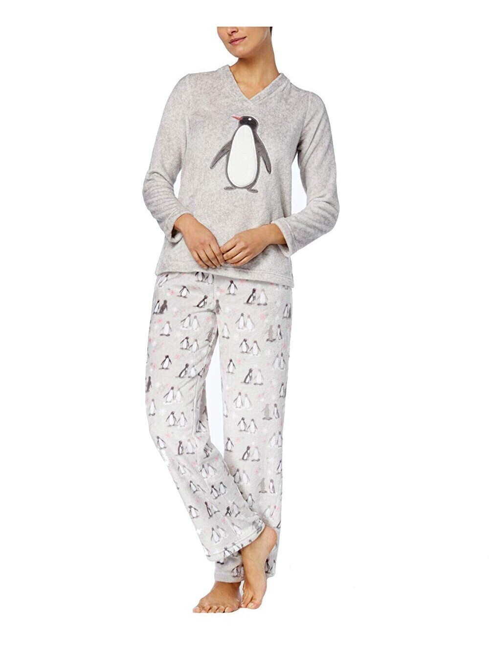 Charter Club Womens Plush Applique Pajama Set Size 3XL